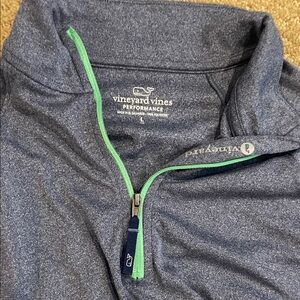 Vineyard Vines Heathered Blue Performance Pullover